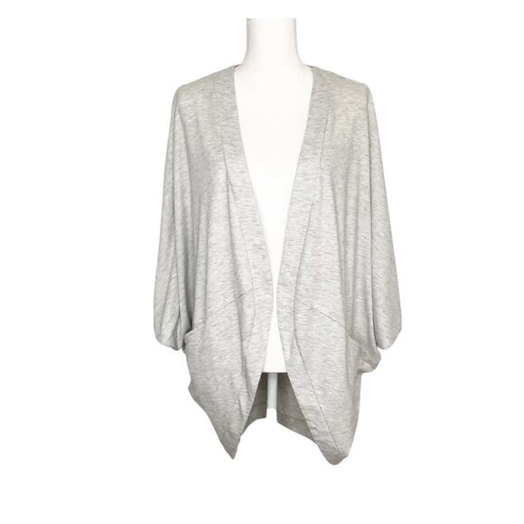 Banana Republic Heathered Gray Open Front Cocoon Cardigan XS Small - Picture 1 of 6